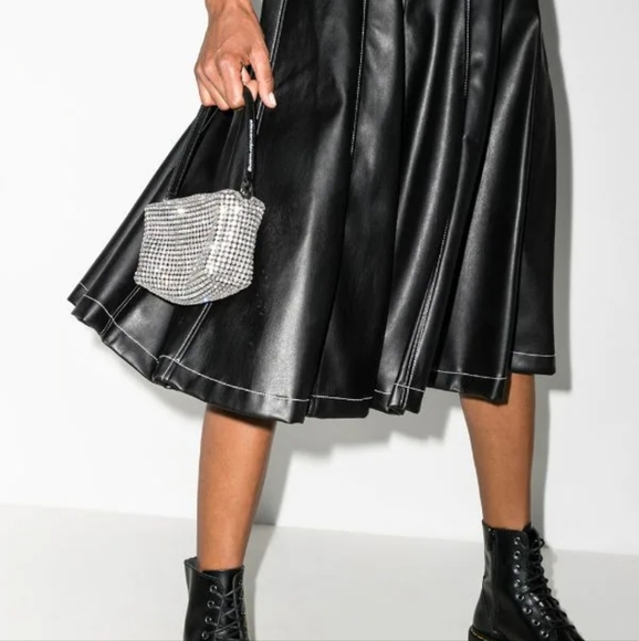 RARE ALEXANDER WANG HEIRESS RHINESTONE PATTERN MESH POUCH CLUTCH BAG - Picture 3 of 14